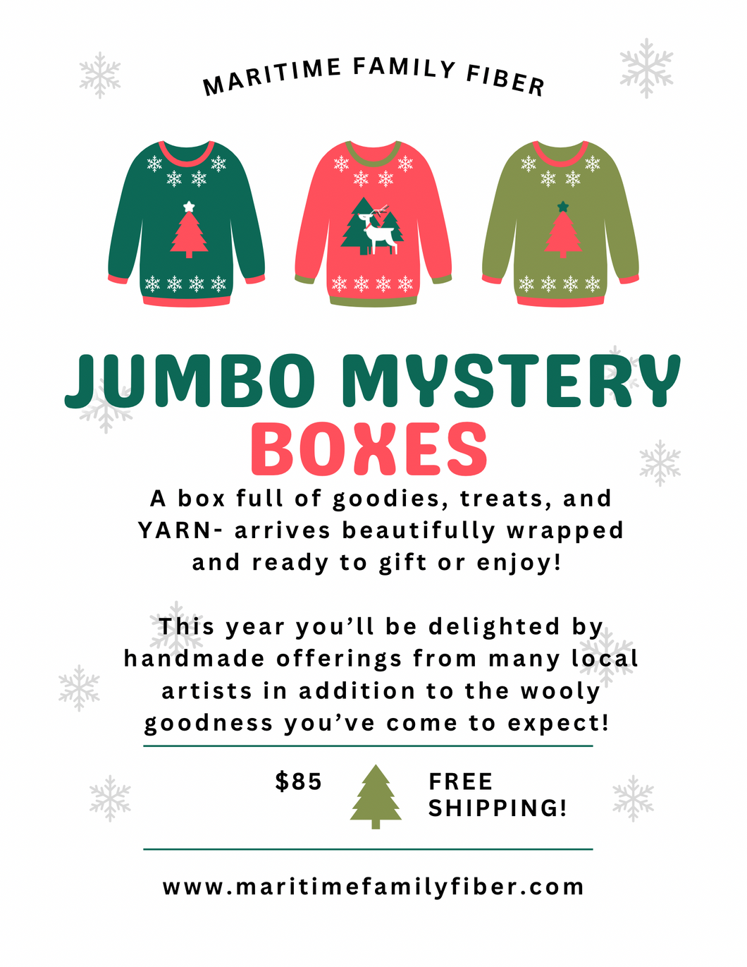 Round 2! Jumbo Mystery Surprise Yarn Boxes PREORDER